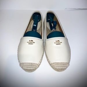 EUC Coach Leather Espadrilles